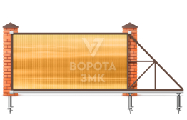 Откатные ворота 10 м 10000×3000 ЗМК-8222