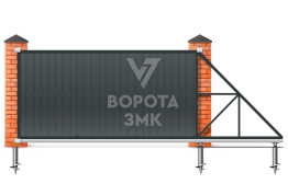 Откатные ворота 2000×3000 Faac ЗМК-7111