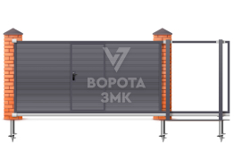 Ворота откатные 2000×2100 сэндвич ЗМК-7836
