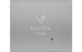 Промышленные секционные ворота из сэндвич панелей 4000×3000 ЗМК-5003
