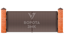 Профнастильные ворота 1500×2000 ЗМК-5171