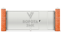 Ворота распашные Алютех 1750×2250 ЗМК-4736