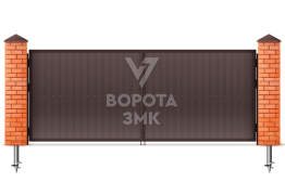 Оцинкованные ворота 1750×2250 ЗМК-5454