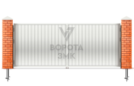 Оцинкованные ворота 3000×2750 ЗМК-5460