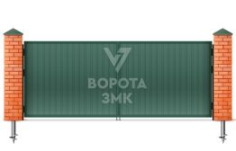 Ворота распашные 2500×2250 с электроприводом Дорхан ЗМК-4695