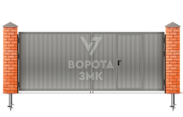 Распашные ворота из сэндвич панелей 2000×2000 ЗМК-5222