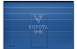 Секционные гаражные ворота с калиткой 3000×2125 ЗМК-3058