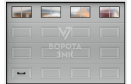 Ворота секционные подъемные 2250×3000 ЗМК-9713